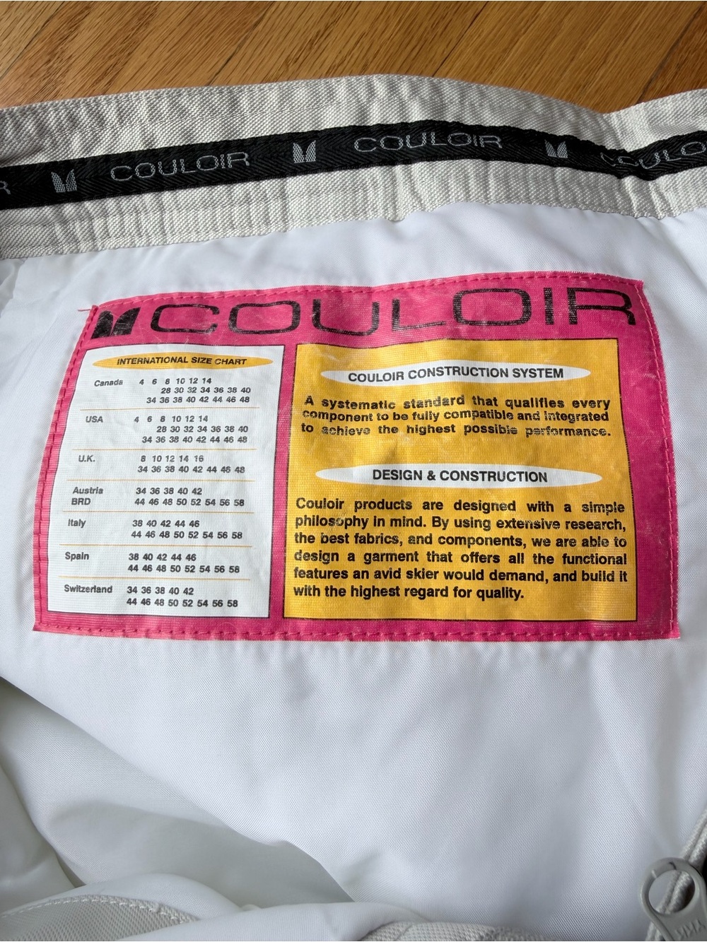 Couloir Men's White Hybrid Shorts with Pink Trim
